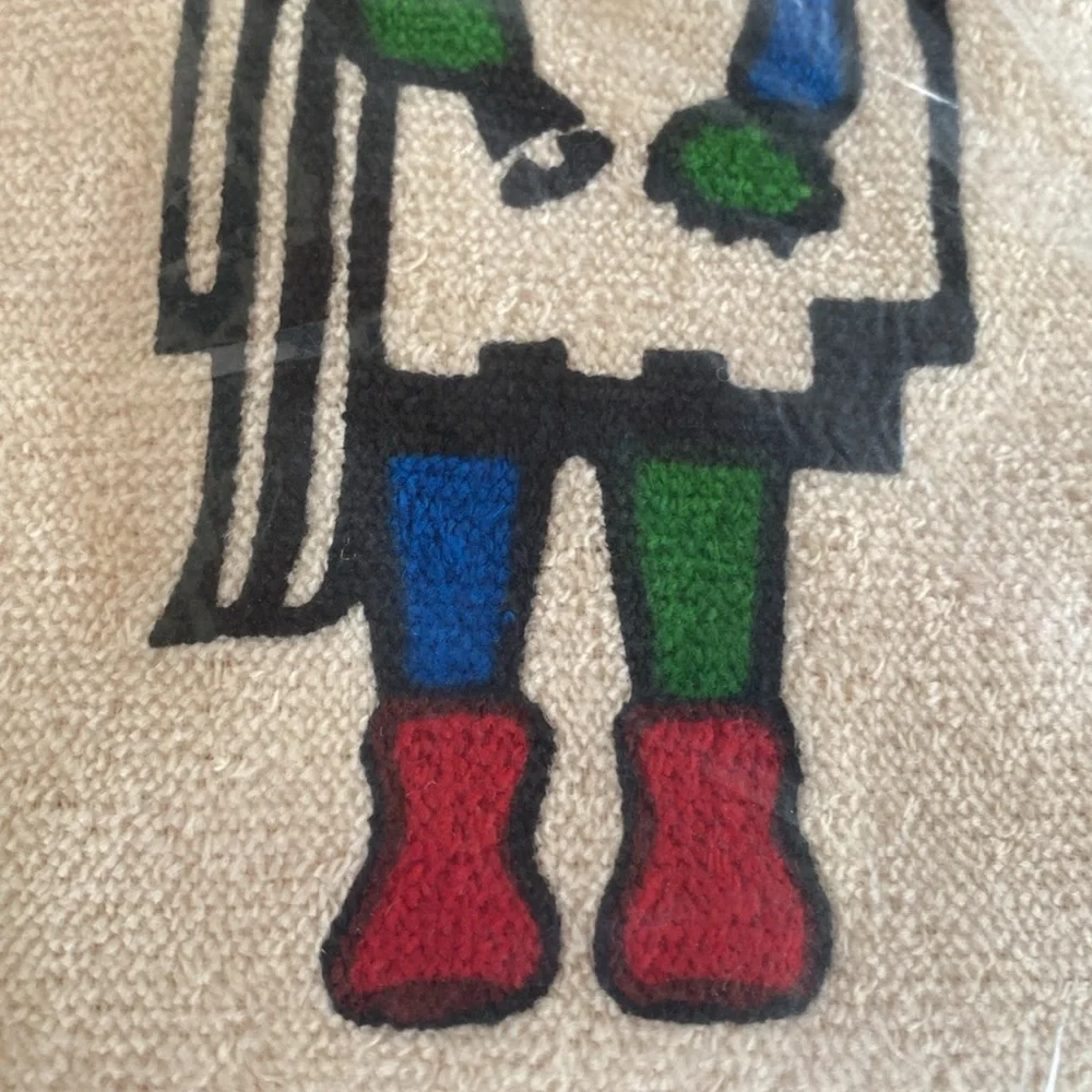70’s Vintage Native American Print XL Custom Plush Velour-Terrycloth Towel